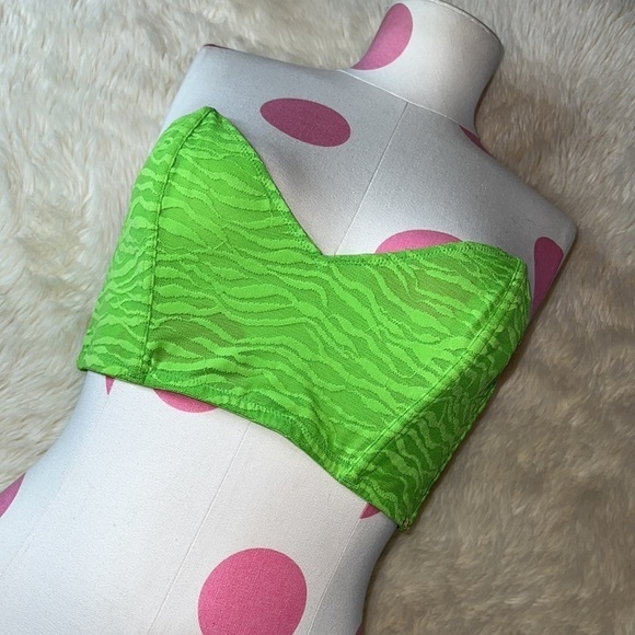 Savage Fenty Lime Green Bra Top - Picture 4 of 9